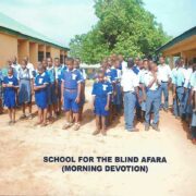 Students at the School for the blind, Afara